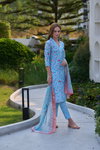 Tew Vatican With Floral Print Kurti With Bottom Dupatta Wholesale Online